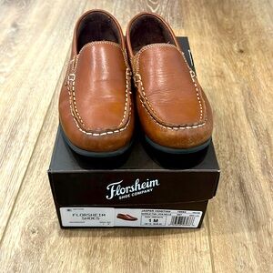 Floresheim jasper Venetian loafers in saddle/tan size 1